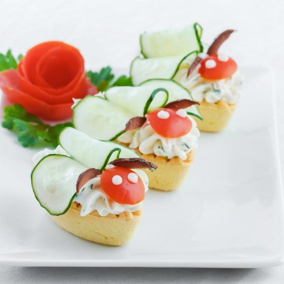 Mini tarte fluturasi 