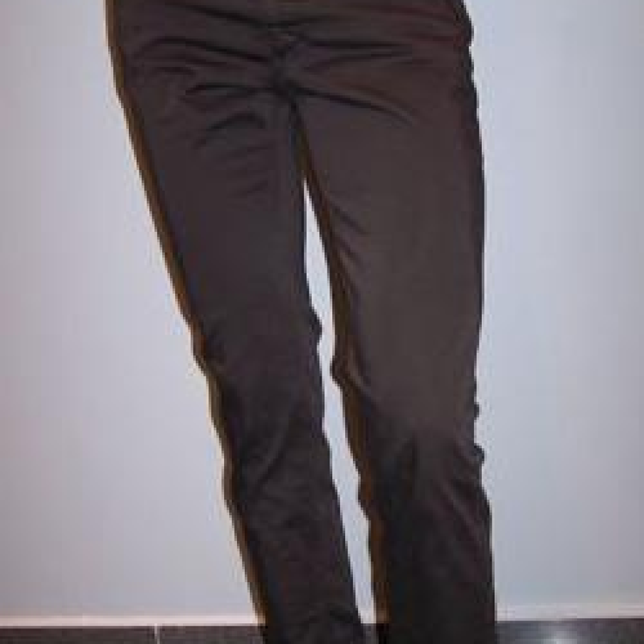 Pantaloni negri din bumbac 