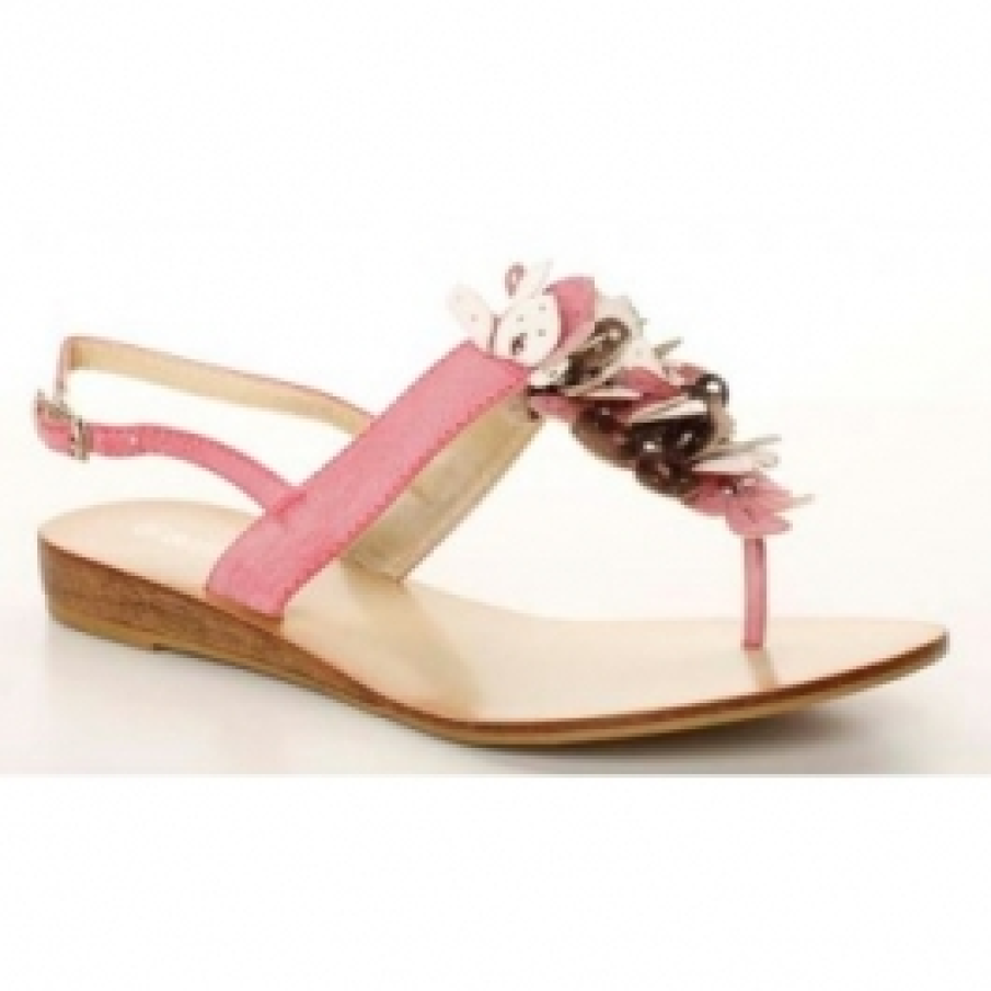 Sandale roz florale