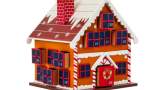 Decorațiune Crăciun, Calendar Advent cu 24 sertare, Căsuță, MDF, 29x21 cm, Ego