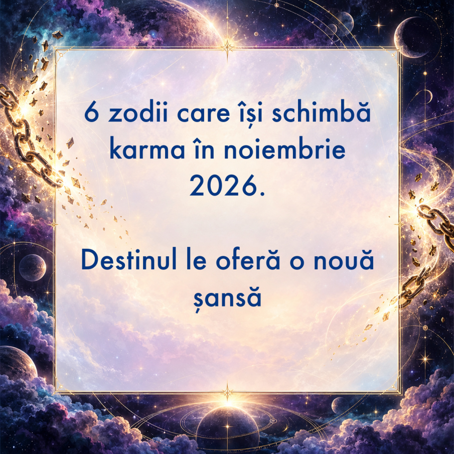 6 zodii care își schimbă karma în noiembrie 2026. Destinul le oferă o nouă șansă