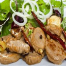 Friptura de porc pe pat de orez la cuptor