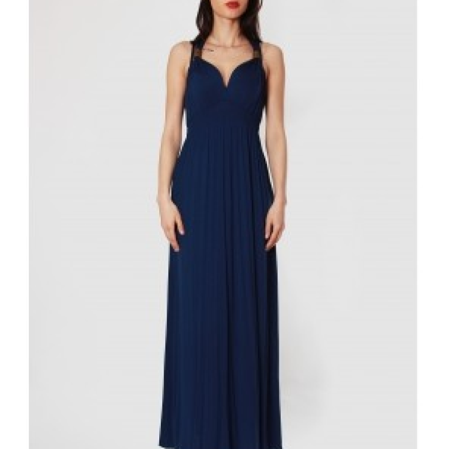 Rochie maxi bleumarin