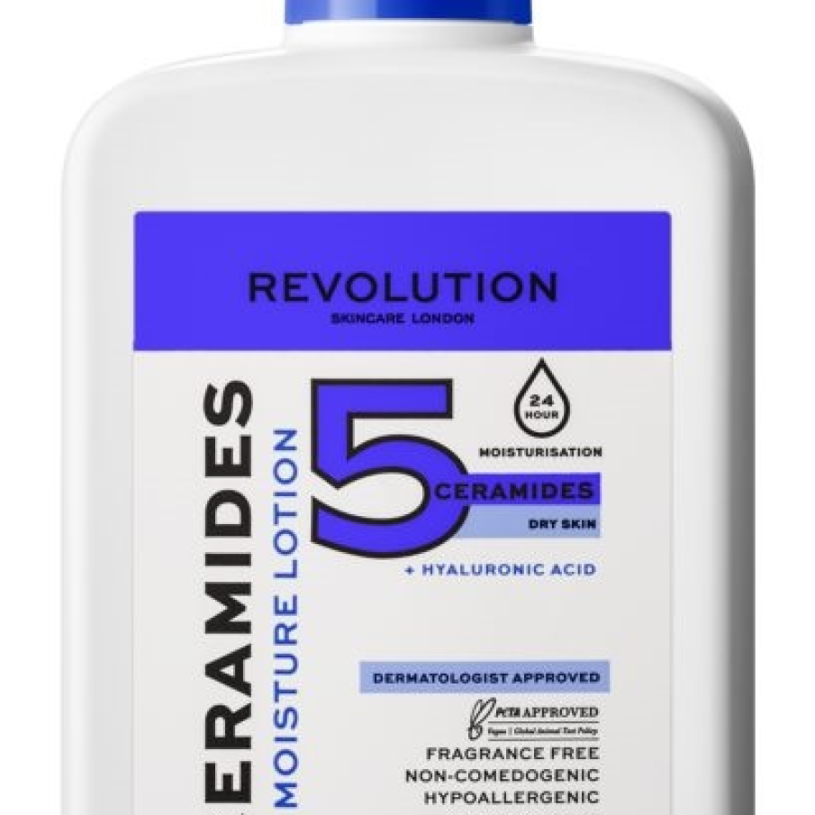 Loțiune hidratantă cu ceramide Revolution Skincare hrănește pielea în profunzime și hidratează intens, regenerând bariera pielii. 