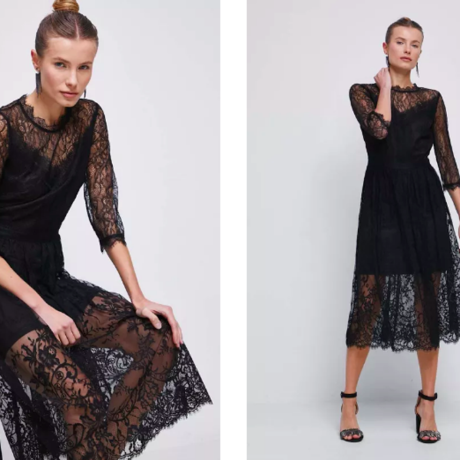 Medicine rochie culoarea negru, midi,