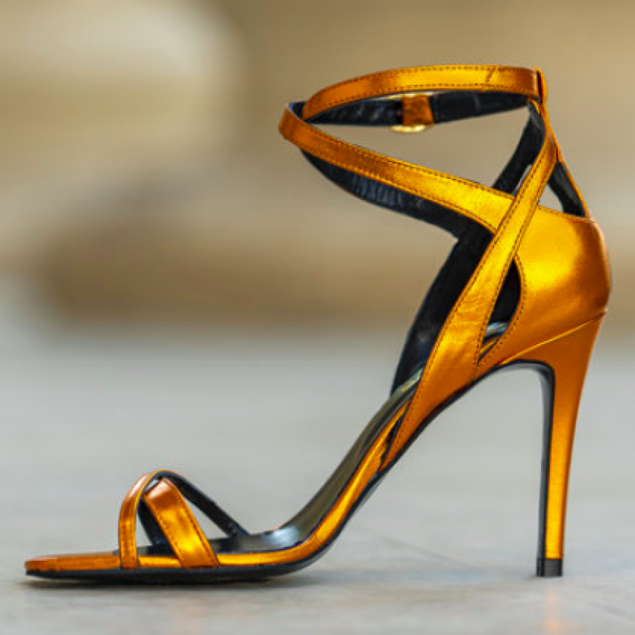 CONDUR by alexandru - Sandale arămii de piele cu baretă pe gleznă Chloe