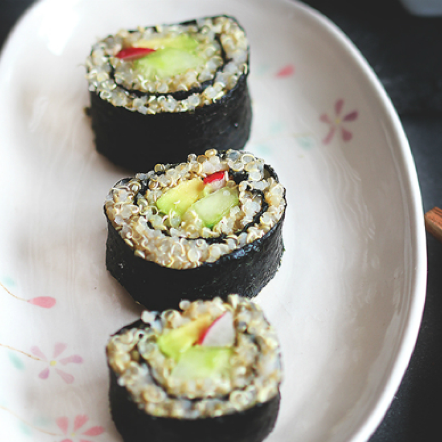 Sushi vegetarian cu quinoa