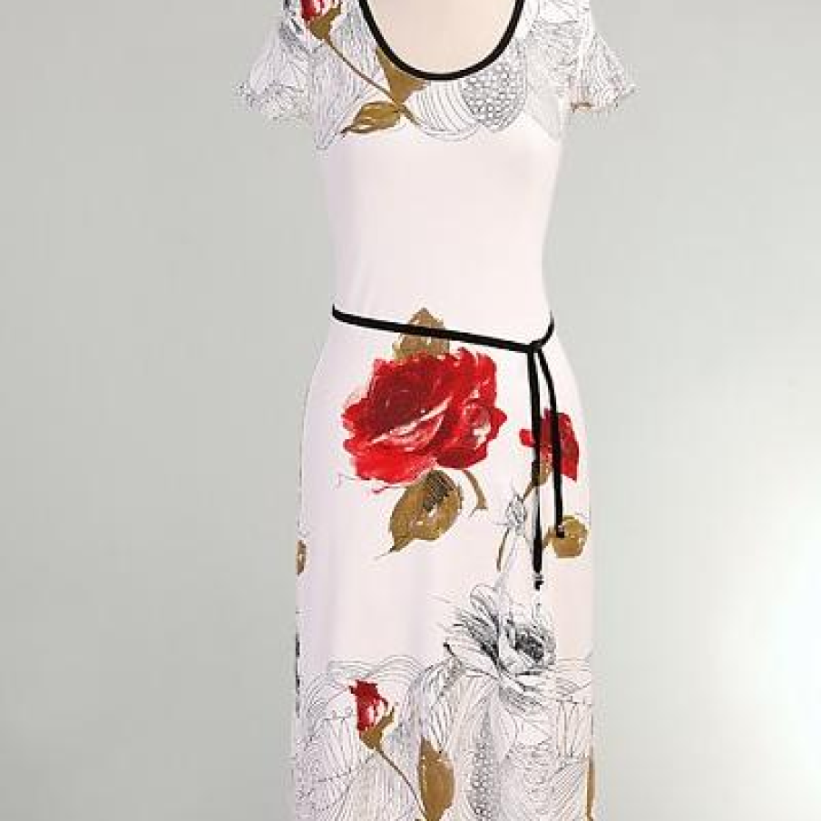 Rochie jerse cu imprimeu floral 