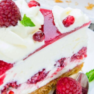 Desertul de duminica: Cheesecake cu zmeura si rodii