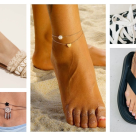 Bijuteriile de gleznă - detaliul perfect pentru o ținută ușor exotică și feminină! 10 modele de brățări de gleznă 