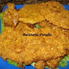 Snitel cu pasta de hren in fulgi de porumb