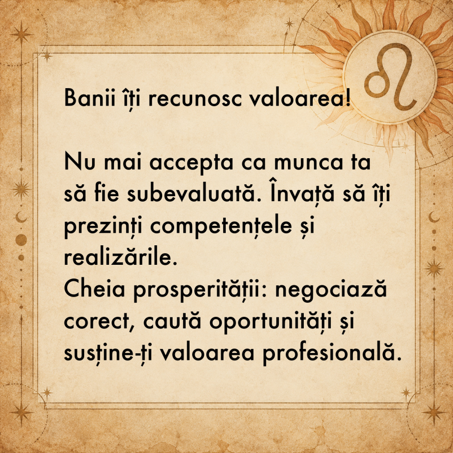Leu cu Leu pentru... Leu! Zodia care deschide Portalul ABUNDENȚEI
