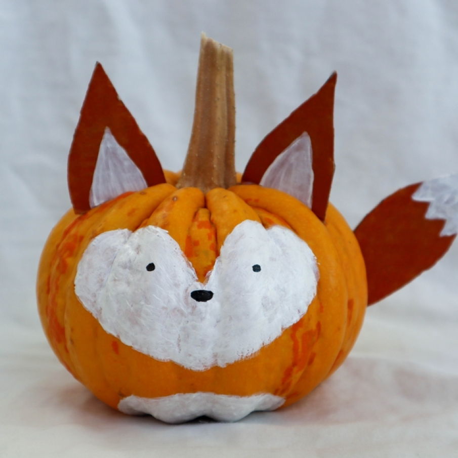 Idee pentru Dovleacul de Halloween - Dovleac Vulpiță