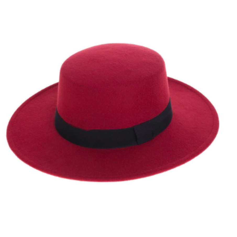 Pălărie boater din stofă, PAMI, PD-0522-56, 57 cm