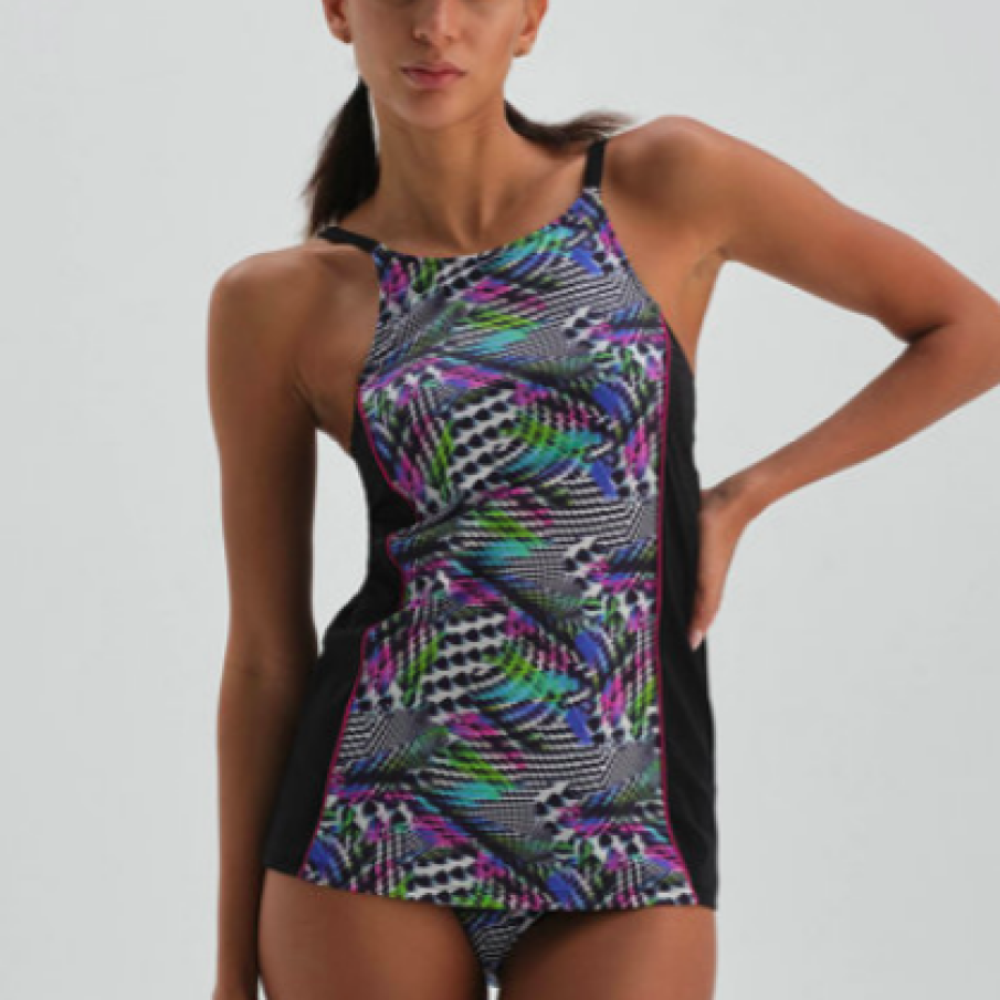 DAGI Costum de baie din două piese cu model abstract