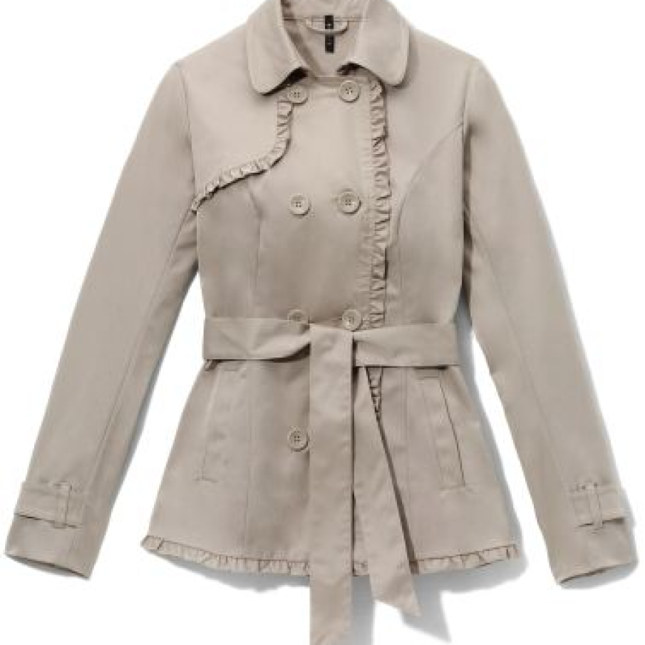 Jacheta scurta, cu minivolane si cordon