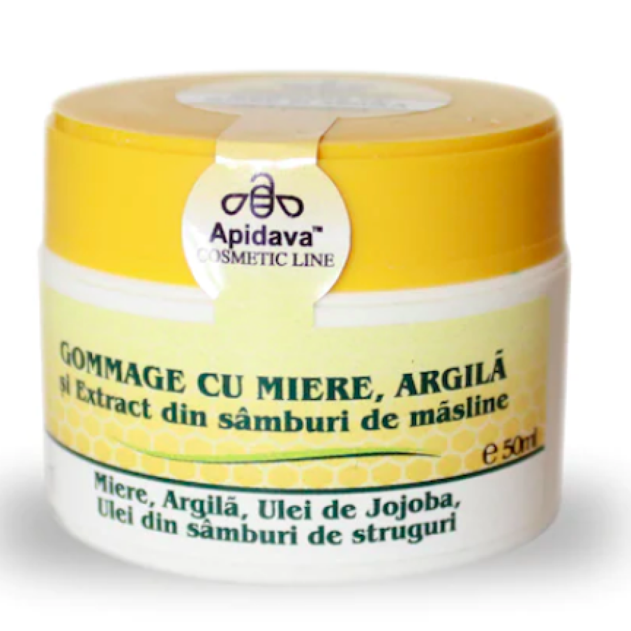Gomaj pentru ten Apidava cu miere și argilă