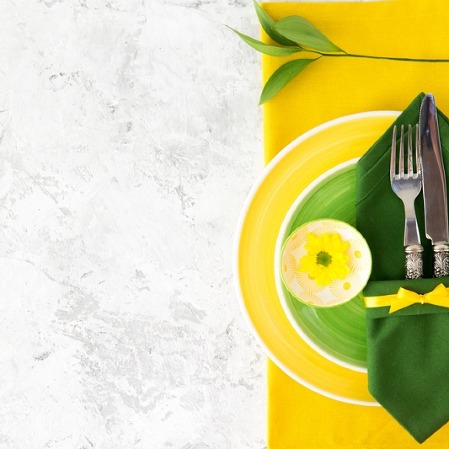 Doua culori mai potrivite decat verdele si galbenul pentru a aduce primavara la masa ta nu cred ca exista