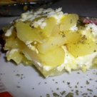 Cartofi cu branza la cuptor