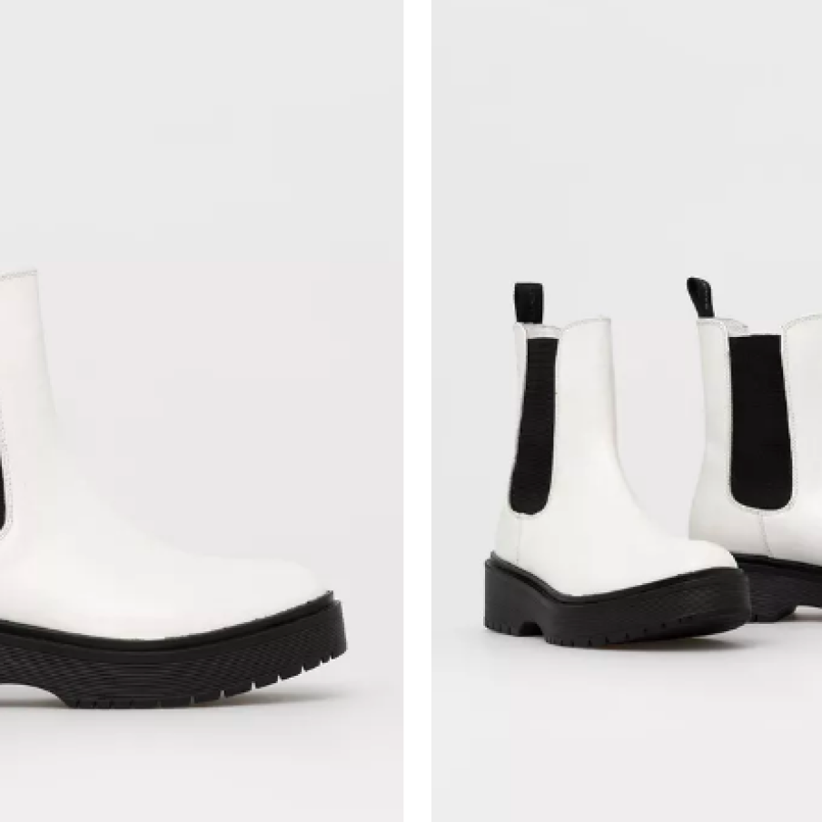 Levi's - Botine albe din piele