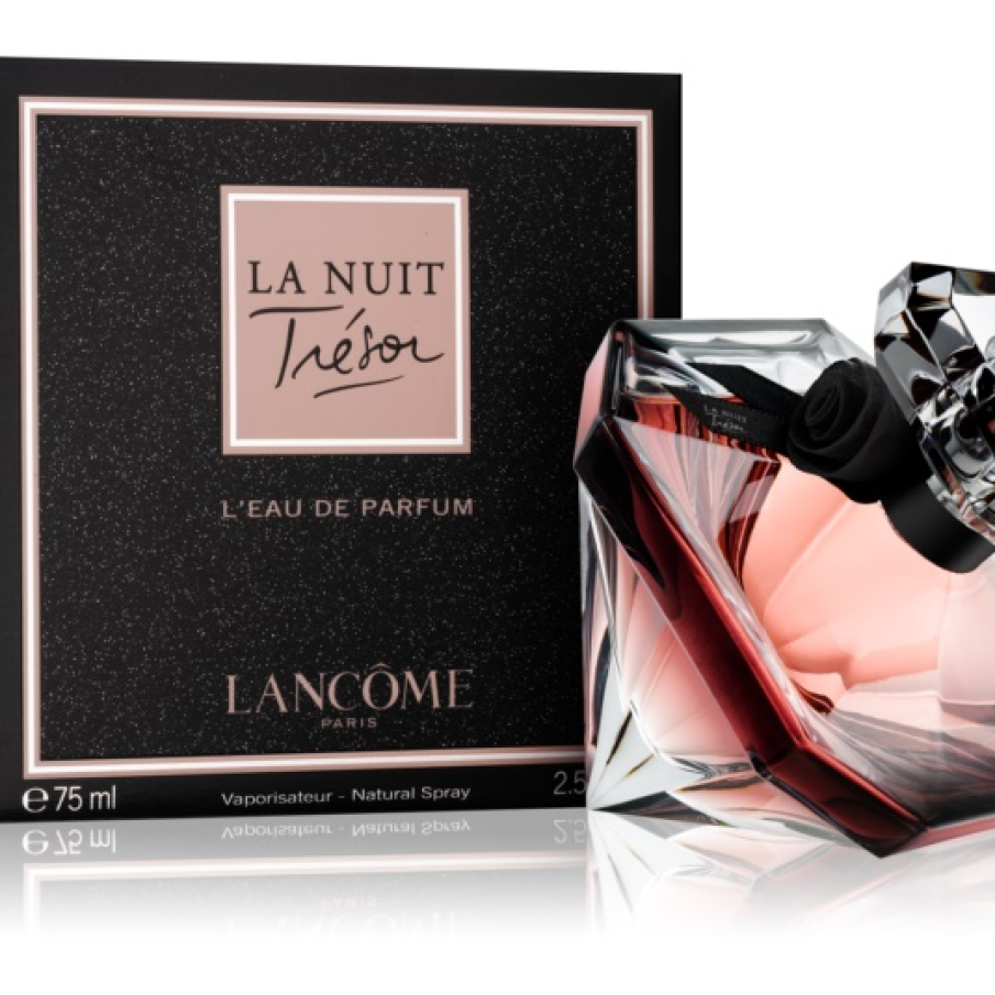 La Nuit Tréșor - un parfum fermecător și misterios de la Lancome, cu accente lemnoase și orientale. Are o prospețime senzuală. 