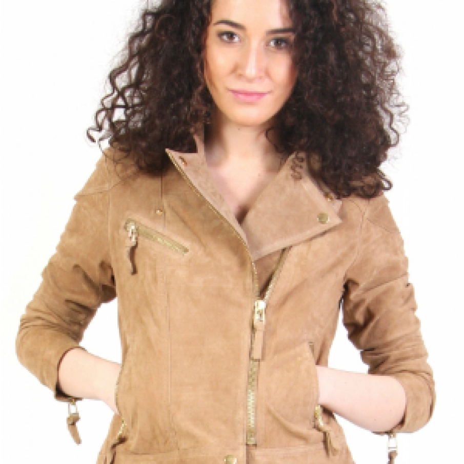 Geaca de piele intoarsa