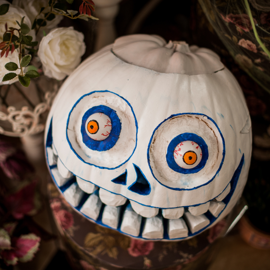 Idee pentru Dovleacul de Halloween - Dovleac înfricoșător