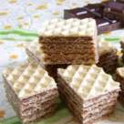 Napolitane cu crema de ciocolata si nuca de cocos