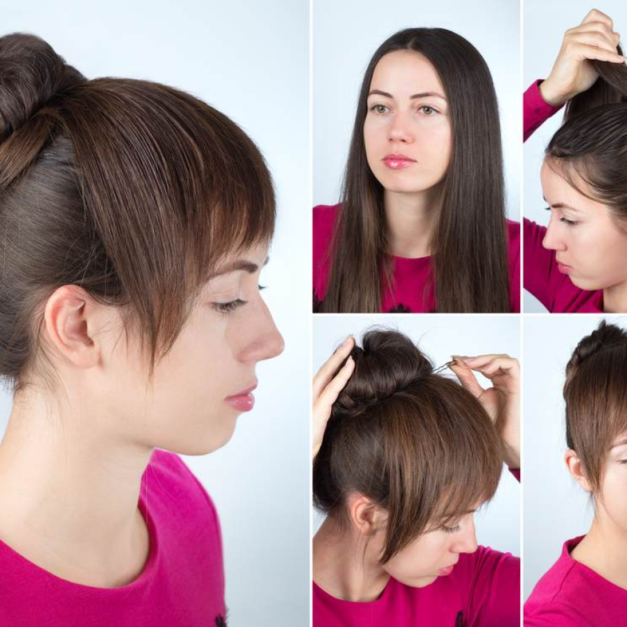 Coc rasucit cu suvita pe frunte tip breton 