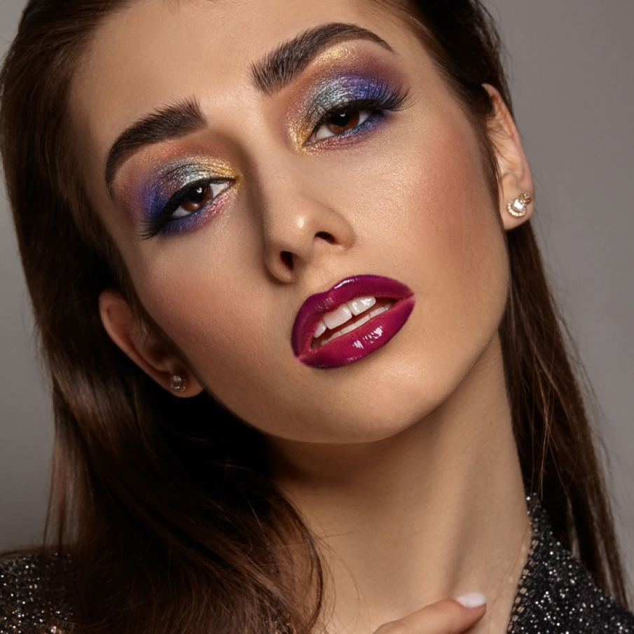 Machiaj glamorous multicolor 