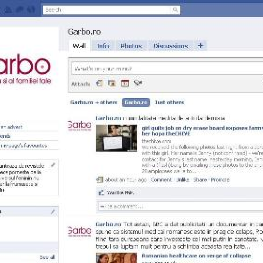 Surpriza: Garbo.ro pe Facebook!