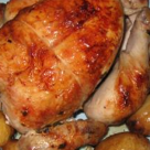 Pui la rotisor cu cartofi copti