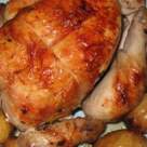 Pui la rotisor cu cartofi copti