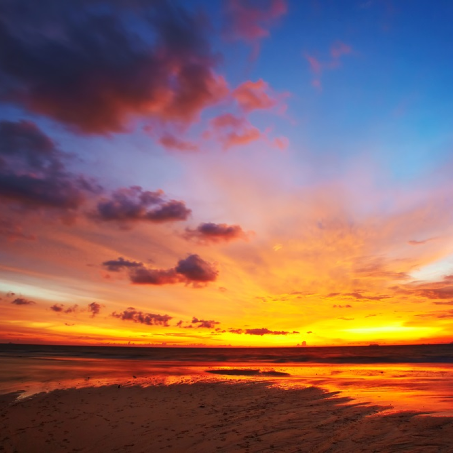 Apus de soare surprins in Thailanda, pe insula Koh Lanta