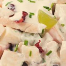 Salata de pui cu pepene galben si iaurt