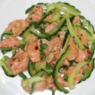 Salata de somon crud si castraveti