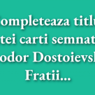 Test de cultură generală: Poți completa aceste titluri celebre de cărți? 