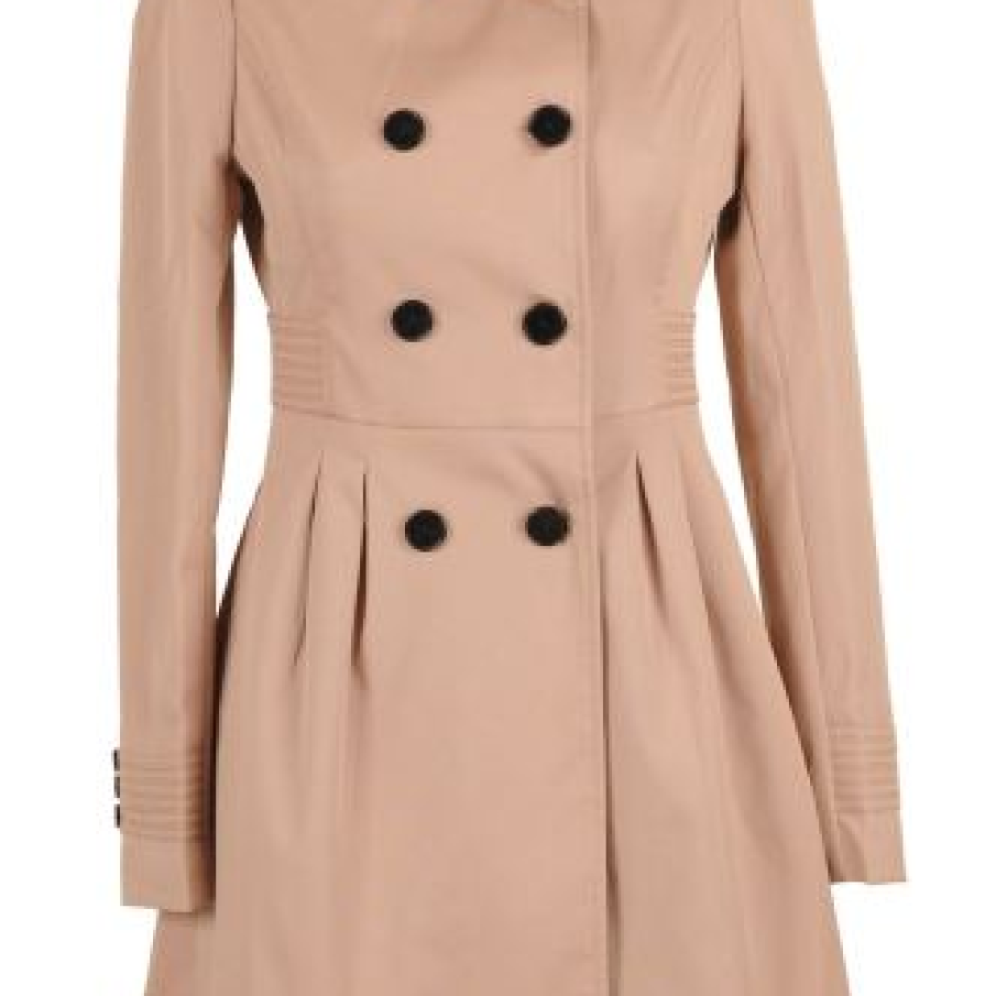 Trenci de dama cu pense si guler tunica