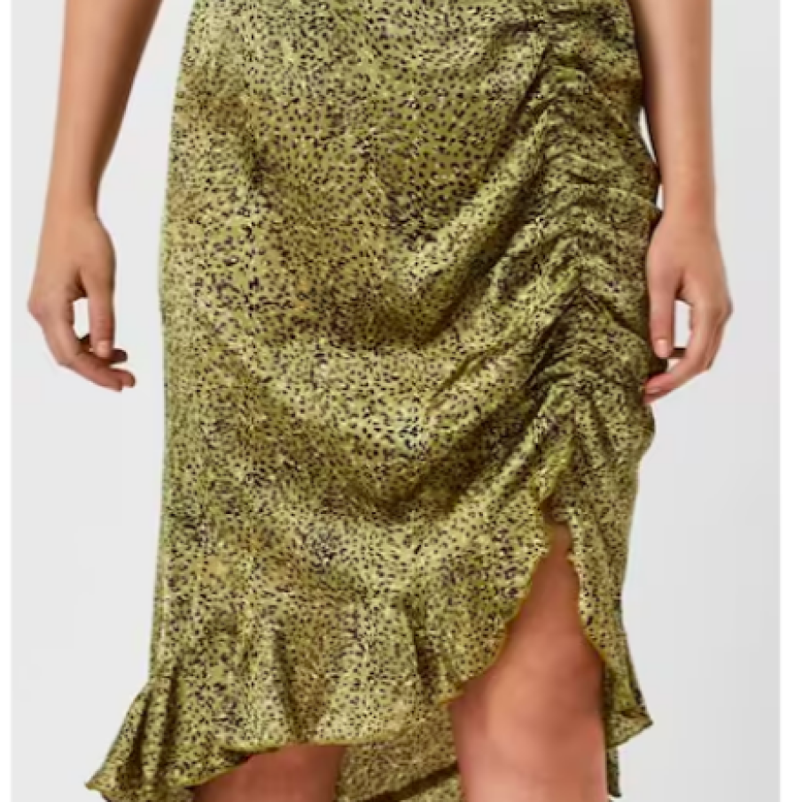 Vero Moda Fustă cu animal print și detaliu plisat