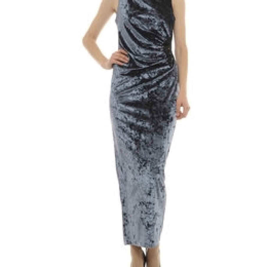 Rochie cu pasmanterie in partea stanga