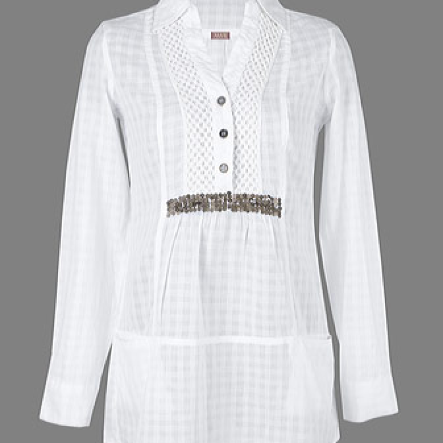 Camasa alba cu maneca lunga