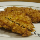 Snitele de pui cu fulgi de porumb 