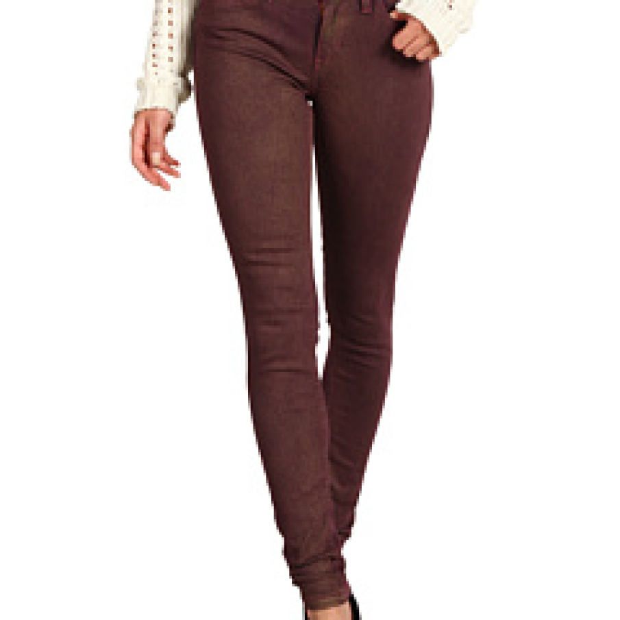 Jeans magenta inchis