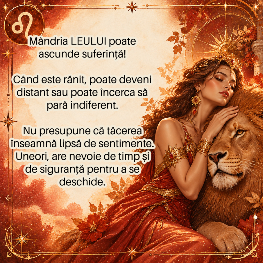 În spatele mândriei LEULUI se ascunde o RANĂ pe care puțini o văd! Gestul care îi poate câștiga încrederea pentru totdeauna
