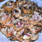 Rulou de piept de pui cu bacon si cascaval