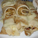 Clatite cu ciuperci si mozzarella