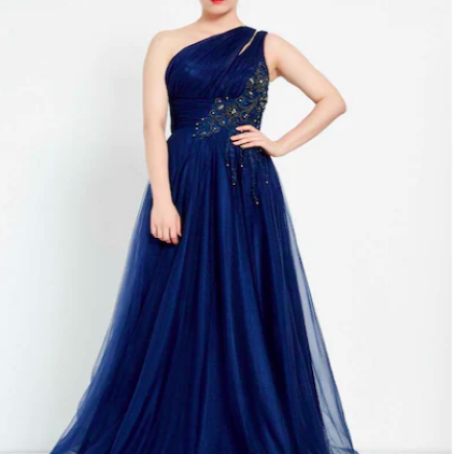 DILARA’S Rochie brodată cu decolteu pe un umăr