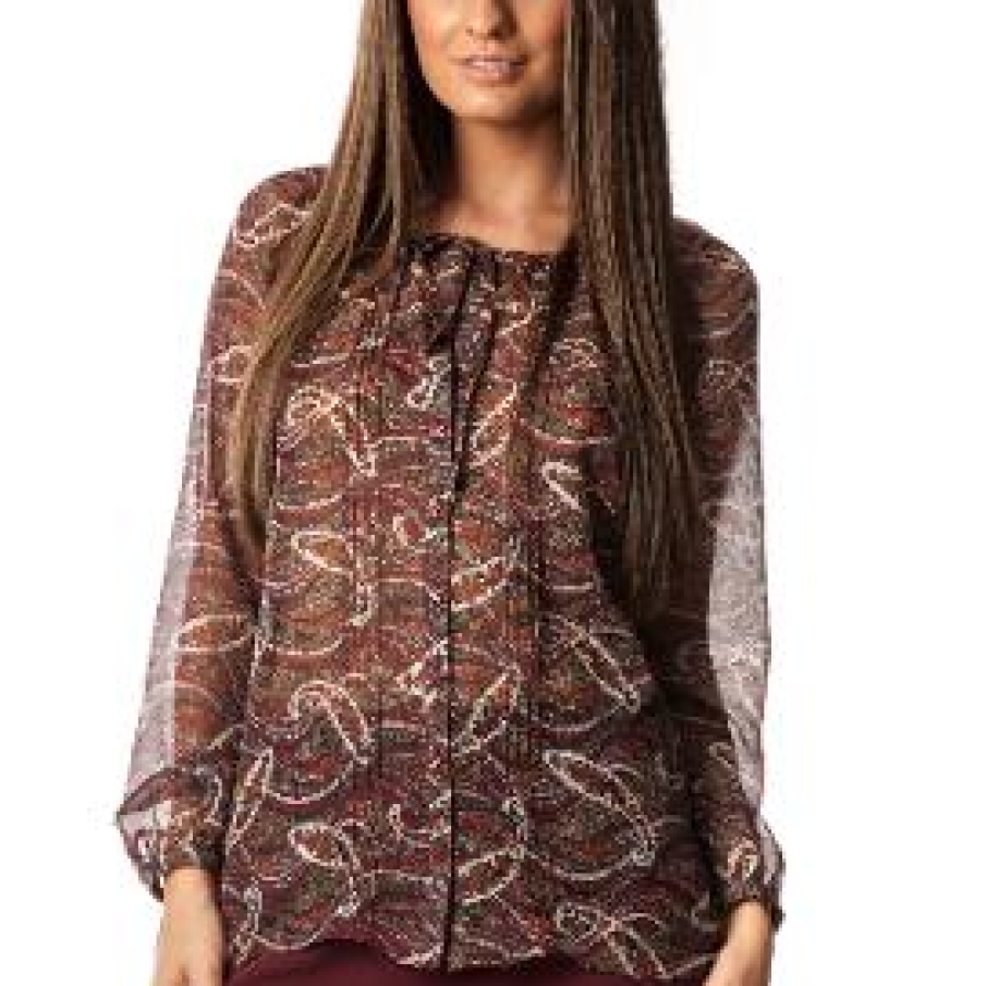 Bluza vaporoasa cu imprimeu