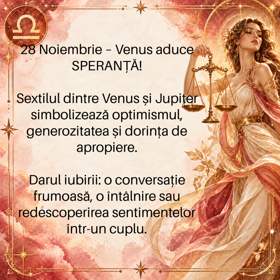 Venus rupe tăcerea în dragoste! În Noiembrie, BALANȚA primește o declarație de IUBIRE pe care nu mai spera să o audă
