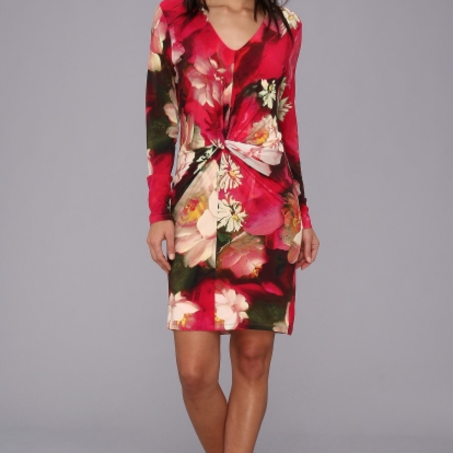 Rochie cu imprimeu pictural 